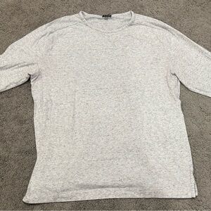Vince Light Gray Long Sleeve Tee